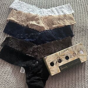 Harrods x Hanky Panky Low Rise in Black, Dark Gray, Navy, Tan, and White